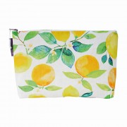 Cosmetic Bag | Amalfi Citrus | Linen | Large